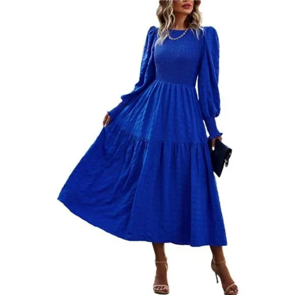 knee length dresses for ladies Guoge's red knitted dress for women 2024 early spring new French style –  Lee Nhi Boutique main image 0